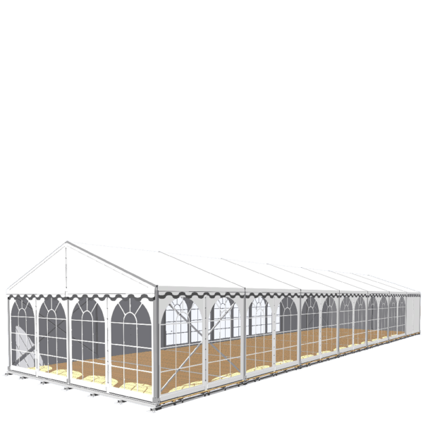 Partyzelt, 6m x 21m mit Fußboden (inkl. Auf- und Abbau)