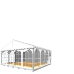 Partyzelt, 6m x 6m mit Fußboden (inkl. Auf- und Abbau)