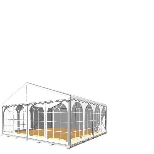 Partyzelt, 6m x 6m mit Fußboden (inkl. Auf- und Abbau)