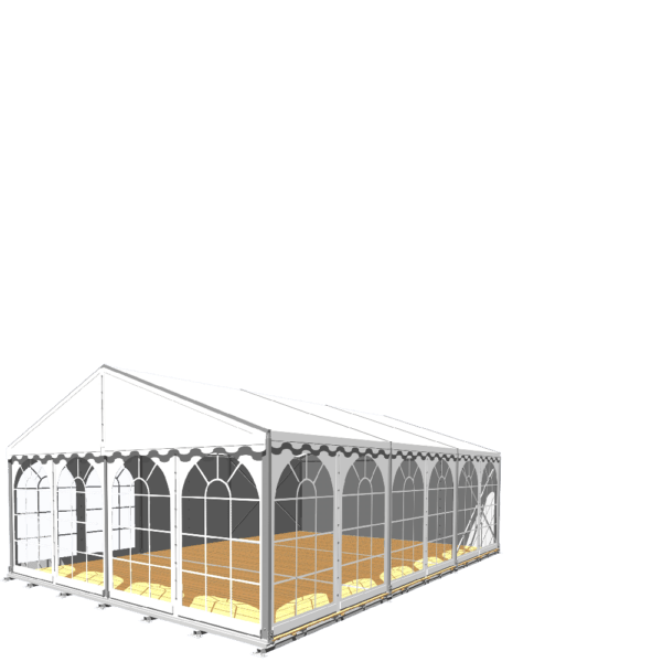 Partyzelt, 6m x 9m mit Fußboden (inkl. Auf- und Abbau)